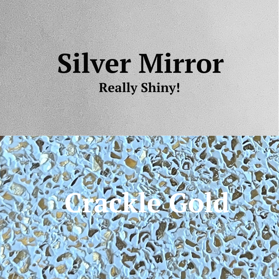 Accent colors Silver Mirror and Crackle Gold