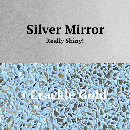 Accent colors Silver Mirror and Crackle Gold